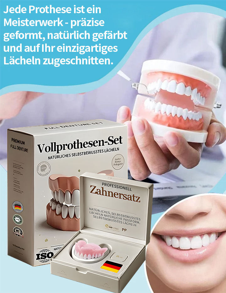 Hermsa® 🦷Fortschrittliches, individuelles Vollprothesen-Set🦷 (⏰Befristeter Rabatt für die letzten 30 Minuten⏰)