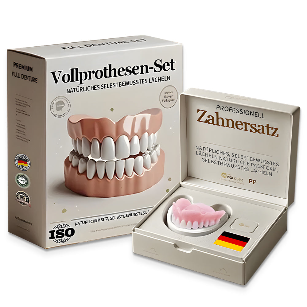 Hermsa® 🦷Fortschrittliches, individuelles Vollprothesen-Set🦷 (⏰Befristeter Rabatt für die letzten 30 Minuten⏰)