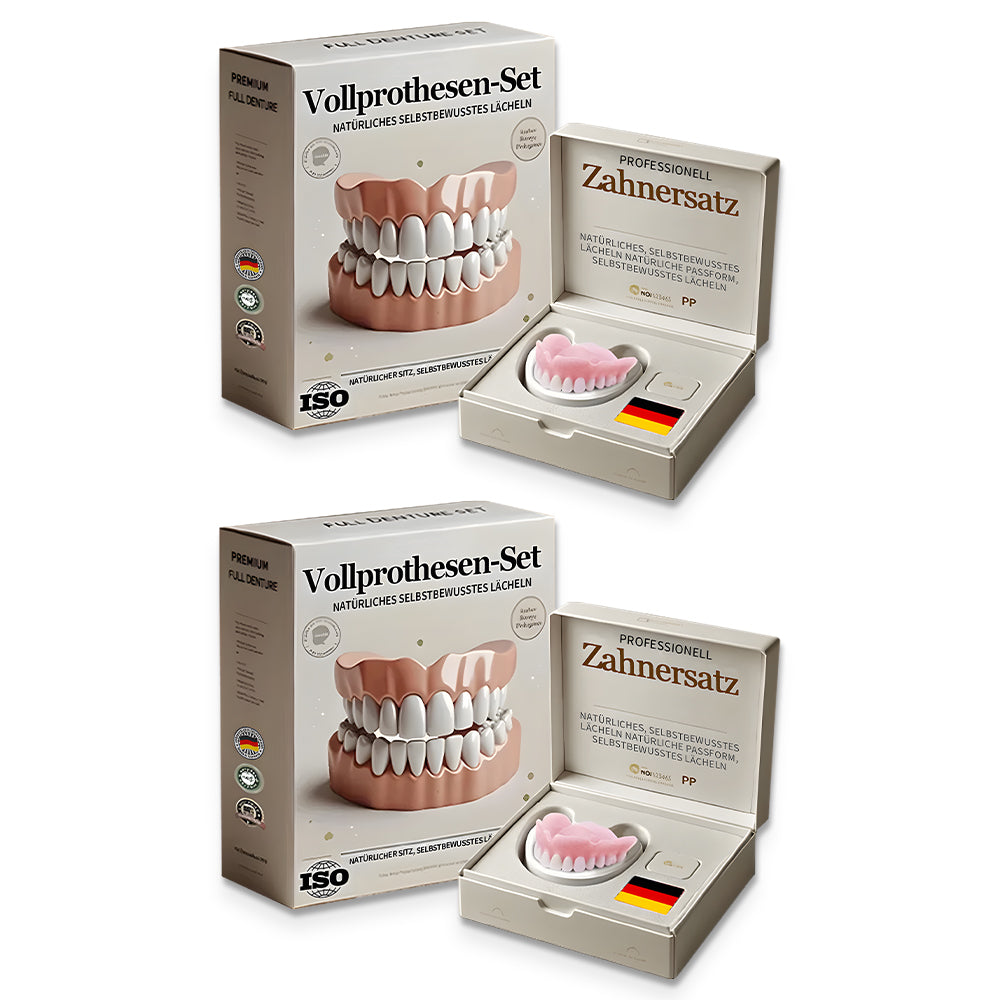 Hermsa® 🦷Fortschrittliches, individuelles Vollprothesen-Set🦷 (⏰Befristeter Rabatt für die letzten 30 Minuten⏰)