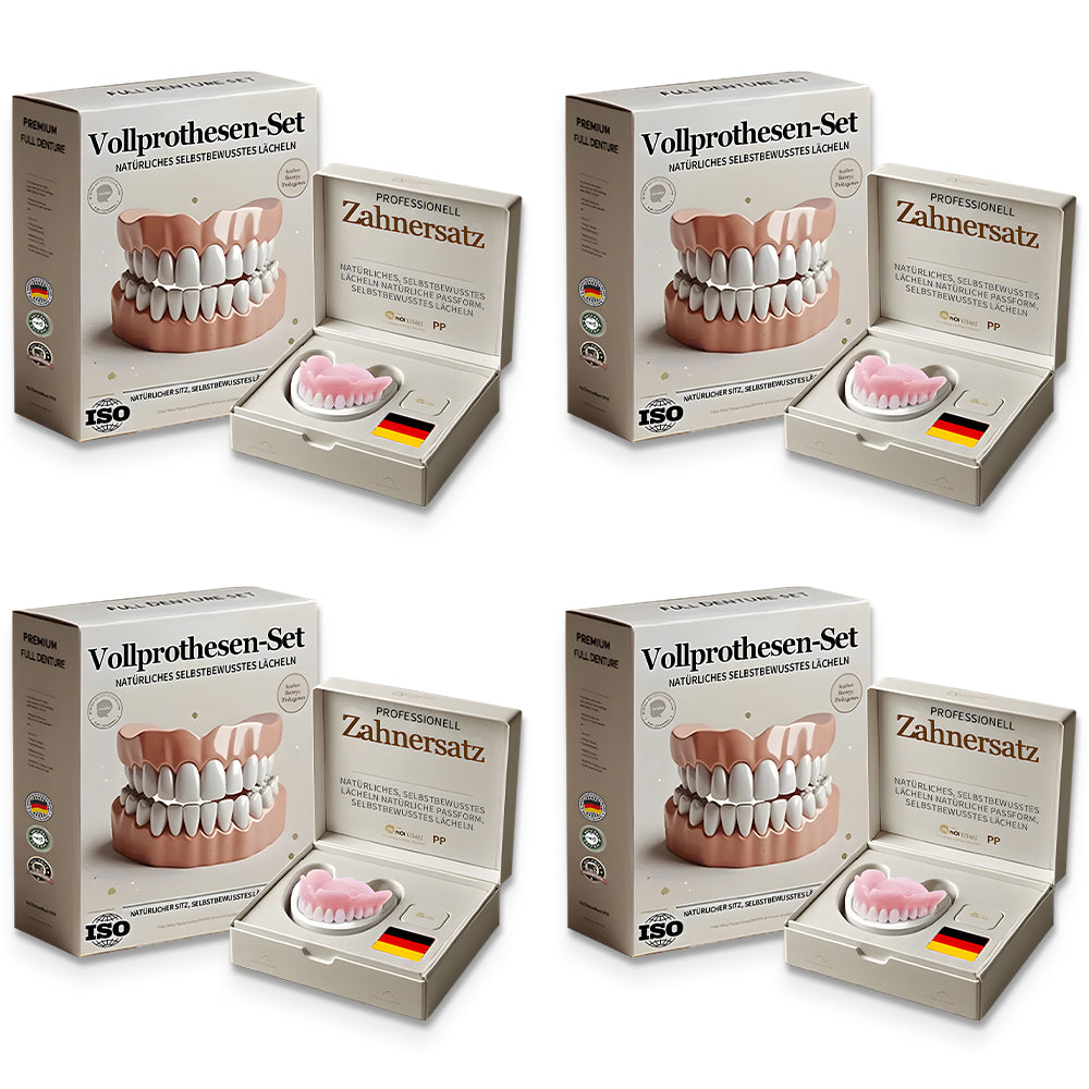 Hermsa® 🦷Fortschrittliches, individuelles Vollprothesen-Set🦷 (⏰Befristeter Rabatt für die letzten 30 Minuten⏰)
