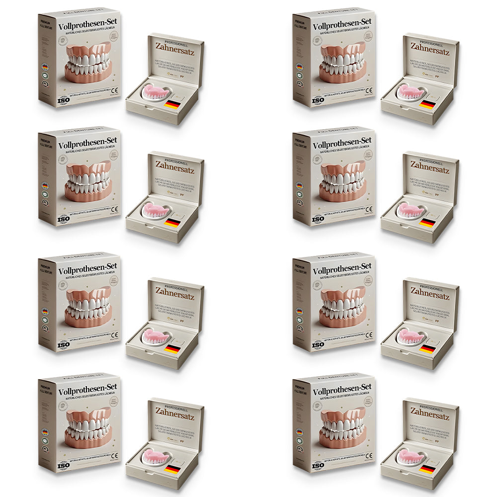 Hermsa® 🦷Fortschrittliches, individuelles Vollprothesen-Set🦷 (⏰Befristeter Rabatt für die letzten 30 Minuten⏰)