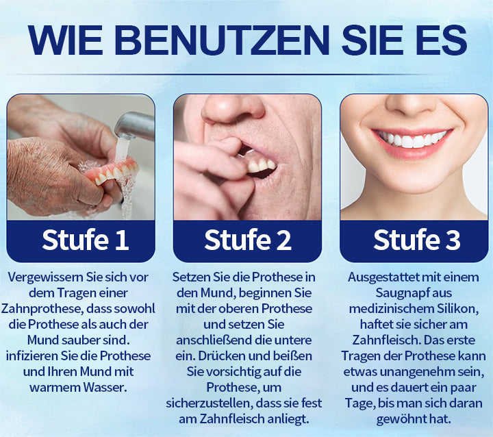 Hermsa® 🦷Fortschrittliches, individuelles Vollprothesen-Set🦷 (⏰Befristeter Rabatt für die letzten 30 Minuten⏰)